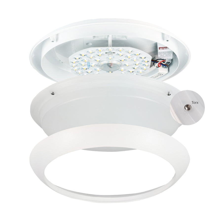 LED's Light Pro Deckenleuchte 2050 mit Sensor - Lichtfarbe und Lichtintensität dimmbar - Wasserfest - Ø 30 cm - LED.de