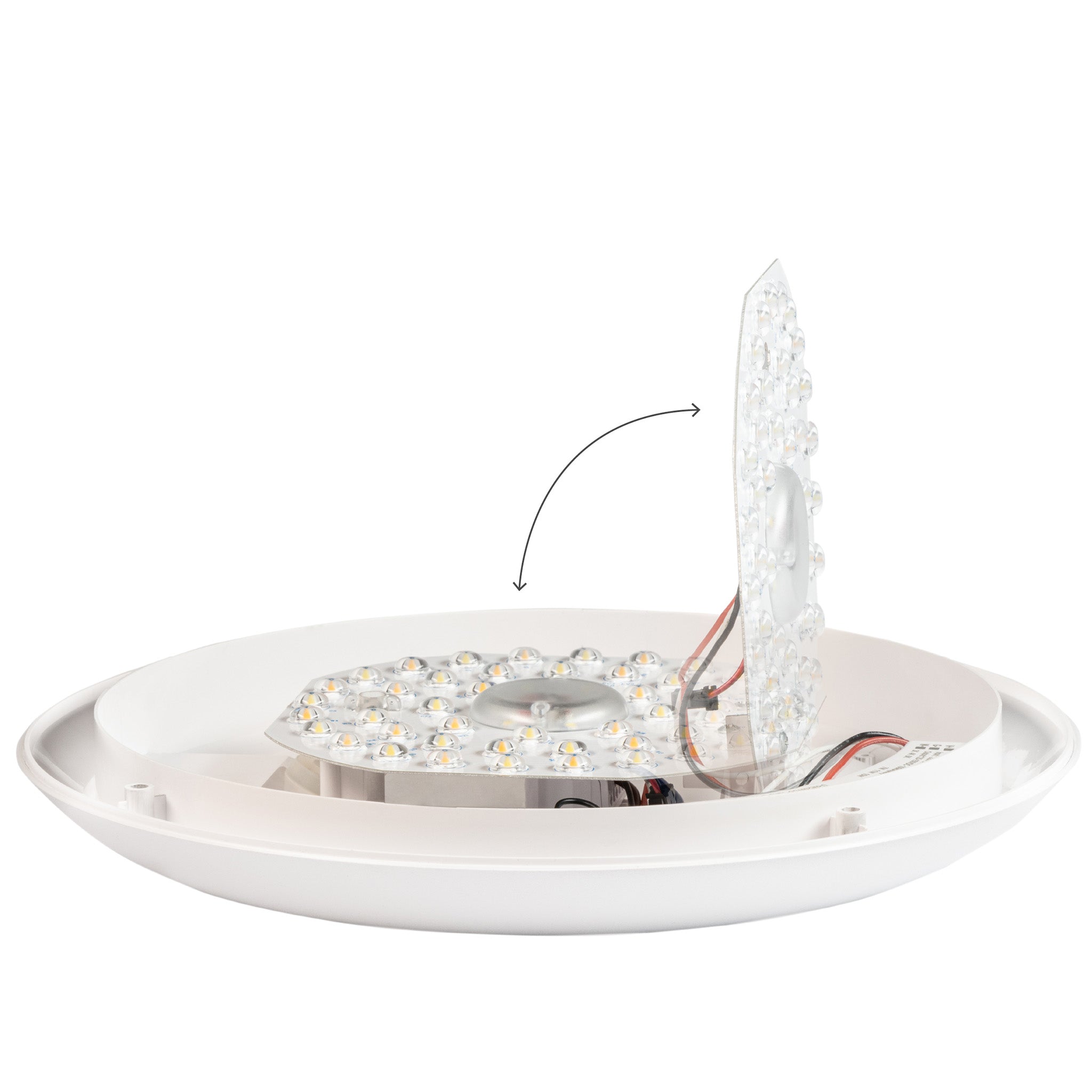 LED's Light Pro Plafondlamp 2050 met sensor - Lichtkleur en lichtsterkte dimbaar - Waterdicht - Ø 30 cm - LED.nl