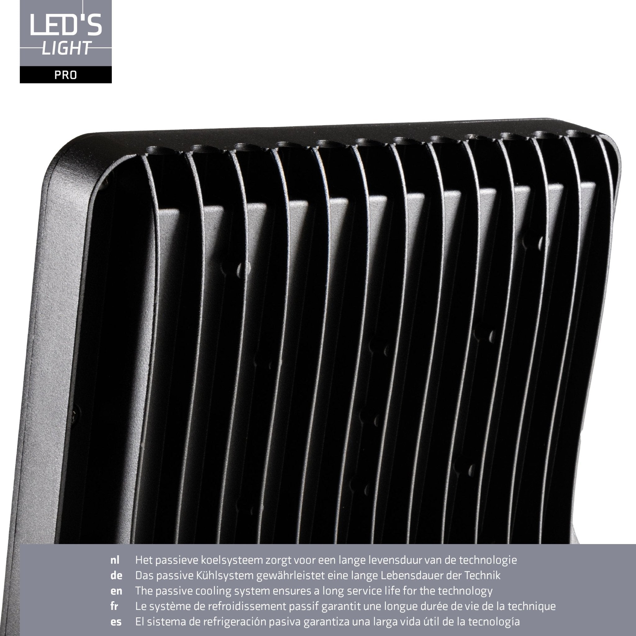 LED's Light Pro Premium Floodlight 12750 - 6 lichtstanden - Water en roestbestendig - 100W - LED.nl