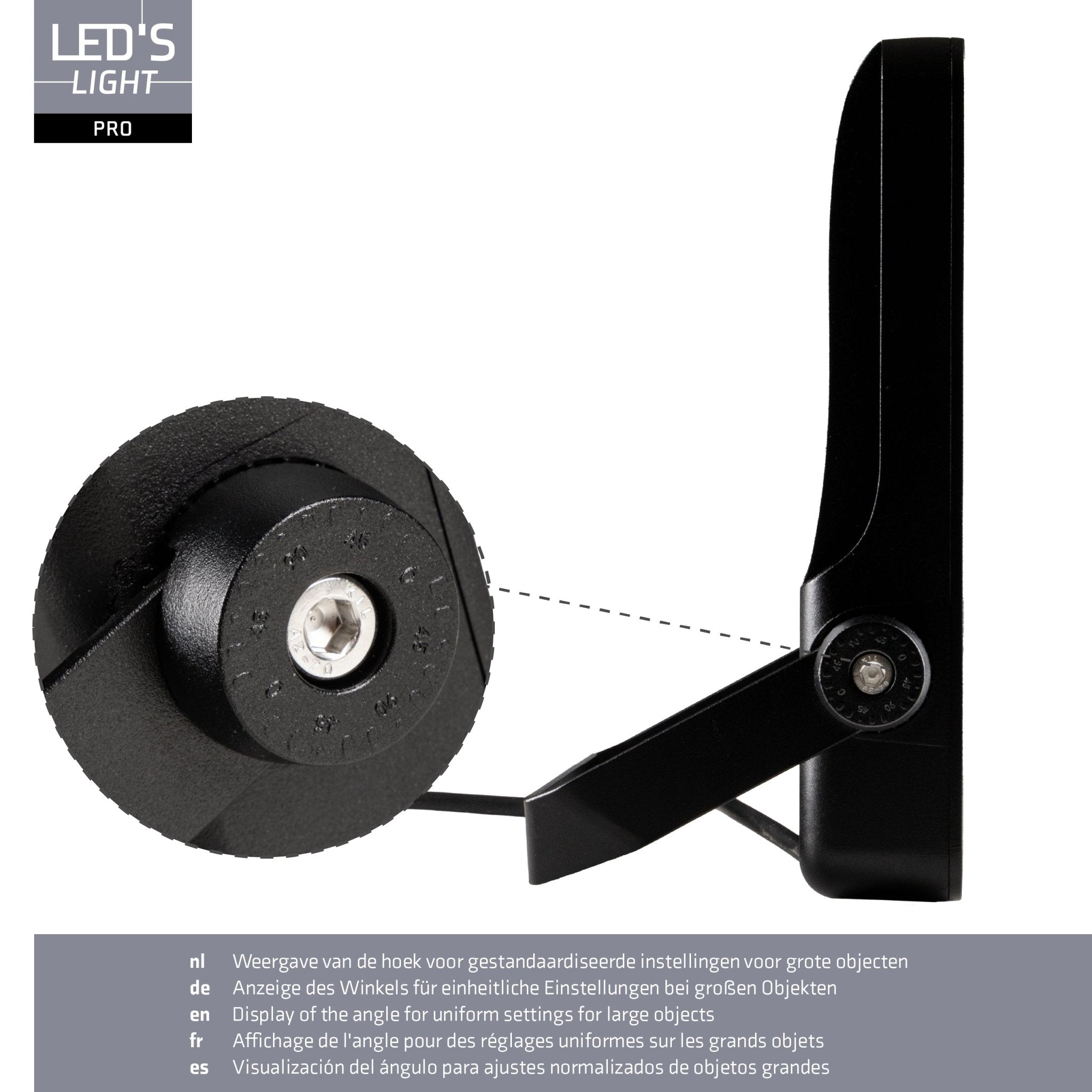 LED's Light Pro Premium Floodlight 12750 - 6 lichtstanden - Water en roestbestendig - 100W - LED.nl
