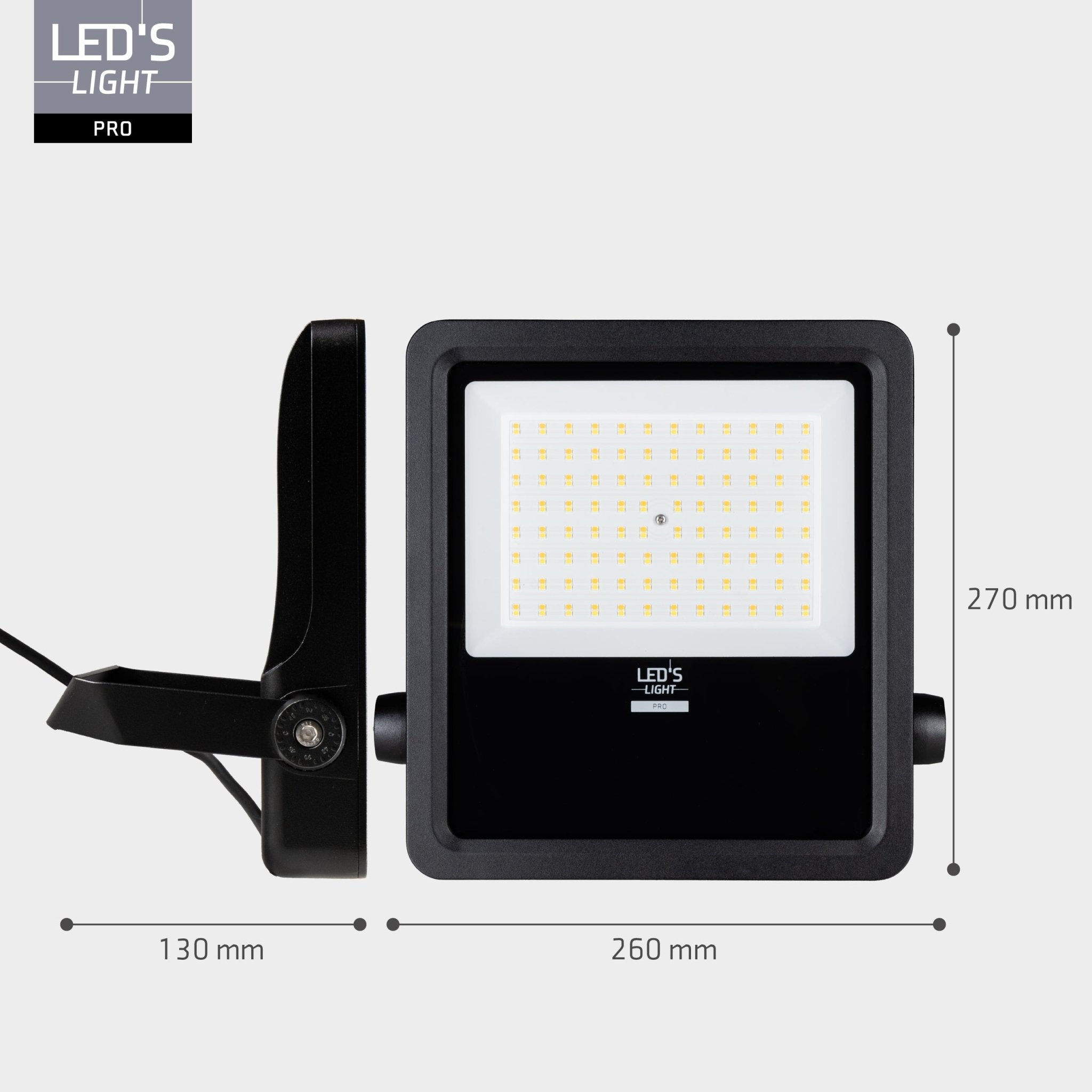 LED's Light Pro Premium Floodlight 12750 - 6 lichtstanden - Water en roestbestendig - 100W - LED.nl