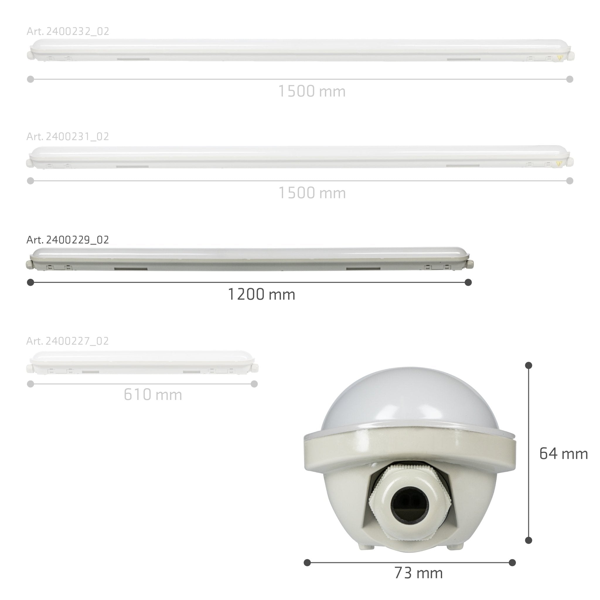 LED's Light Pro Premium LED TL armatuur compleet 120 cm - Waterdicht - 4640 lm - LED.nl