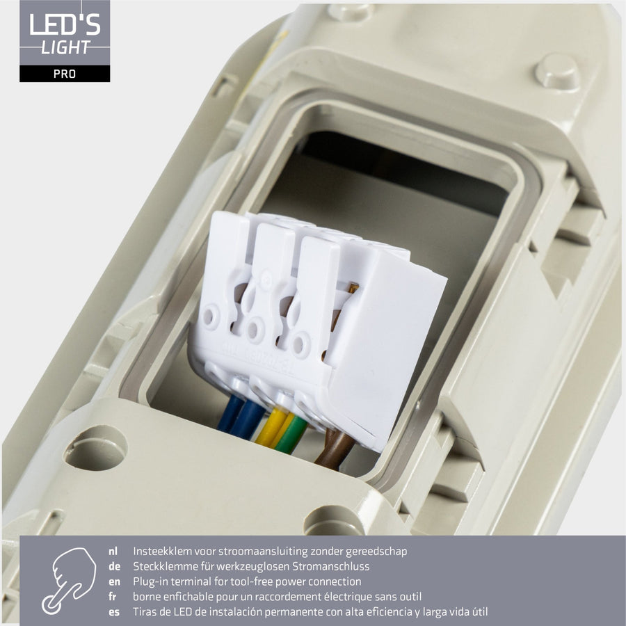 LED's Light Pro Koppelbaar LED TL armatuur compleet 120 cm - Waterdicht - 4640 lm 29W 4000K 160lm/w TL verlichting LED.nl