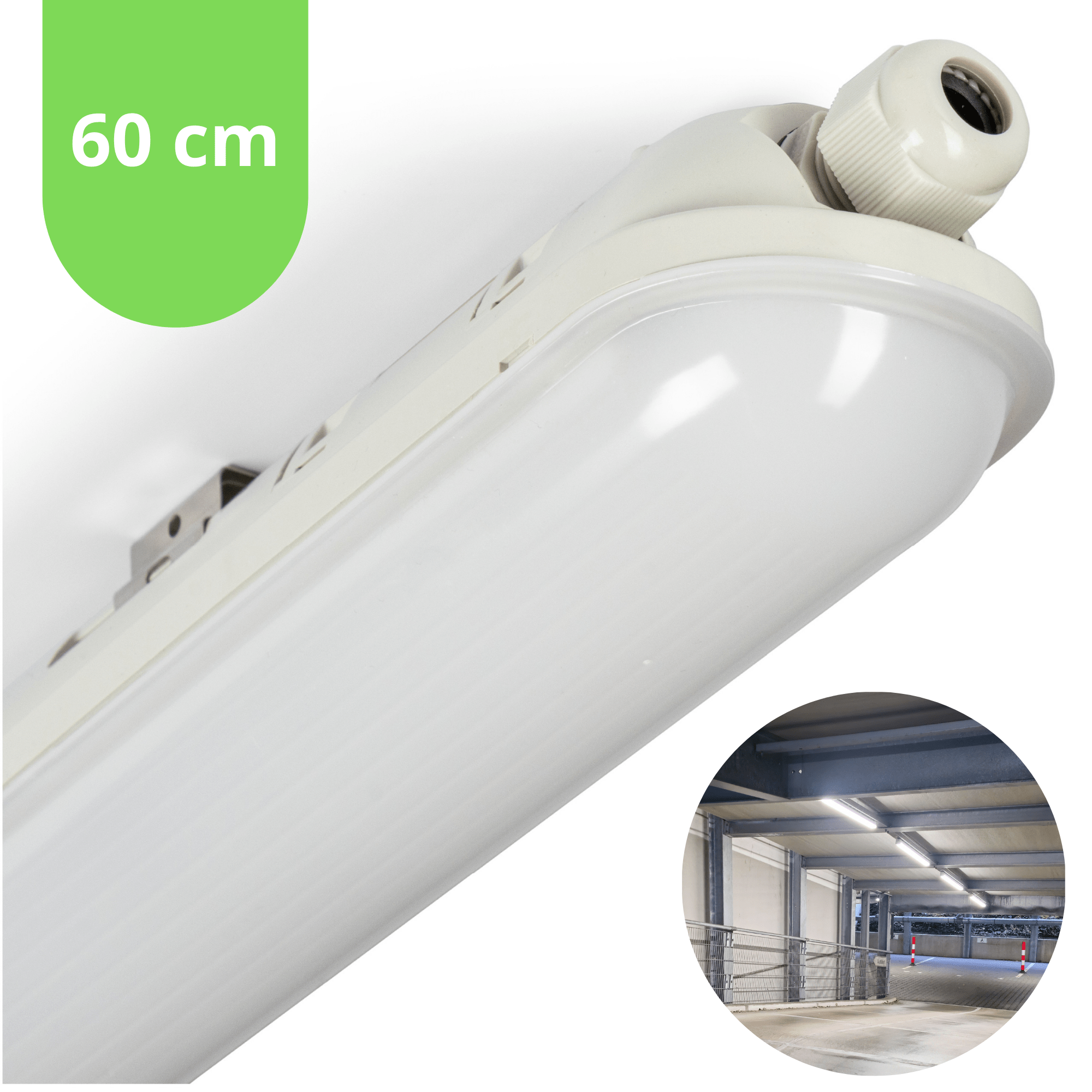 LED's Light Pro Premium LED TL armatuur compleet 60 cm - Waterdicht - 2400 lm - LED.nl