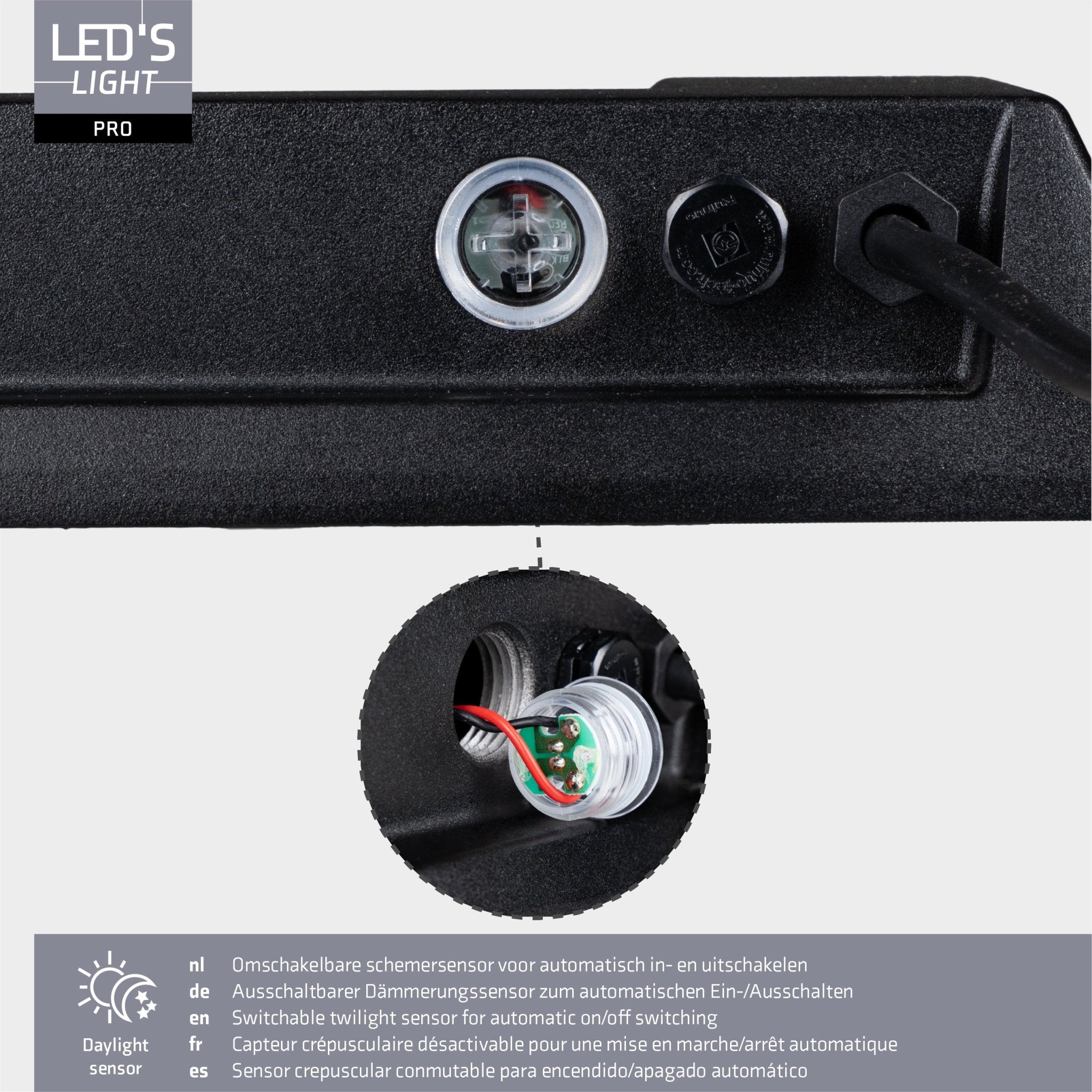 LED's Light Professionele LED Floodlight 37000 - 3 lichtstanden - Waterdicht - 200 watt - LED.nl