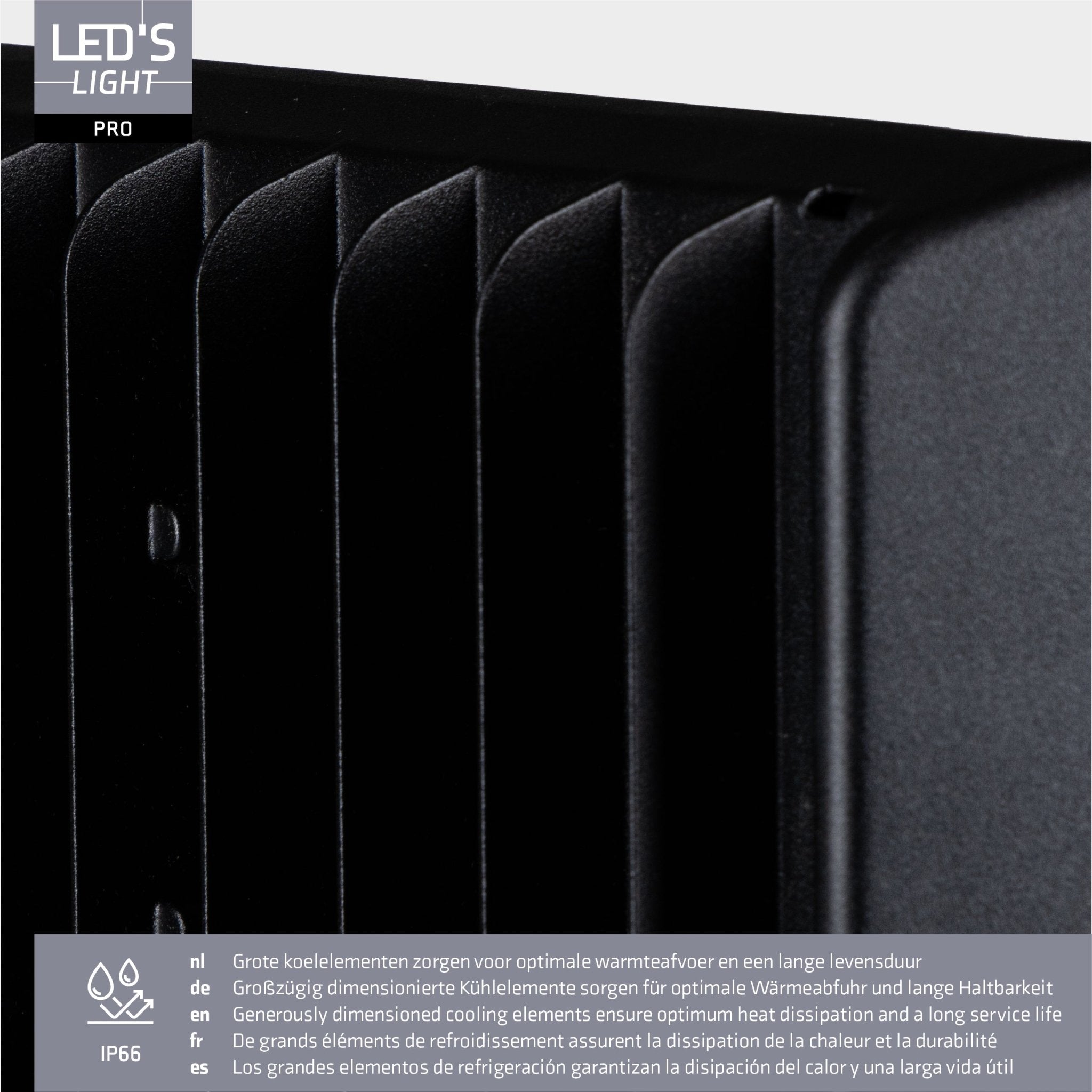 LED's Light Professionele LED Schijnwerper 18500 - 3 lichtstanden - Waterdicht - 100 watt - LED.nl