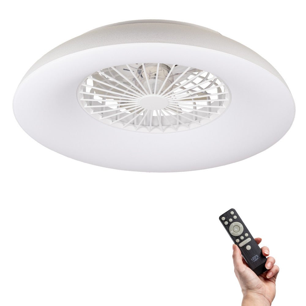 LED's Light RGB Plafondlamp met ventilator - 54W 3950lm 2700K/6500K/RGB - Ø600mm IP20 - Dimbaar Plafondventilatoren LED.nl