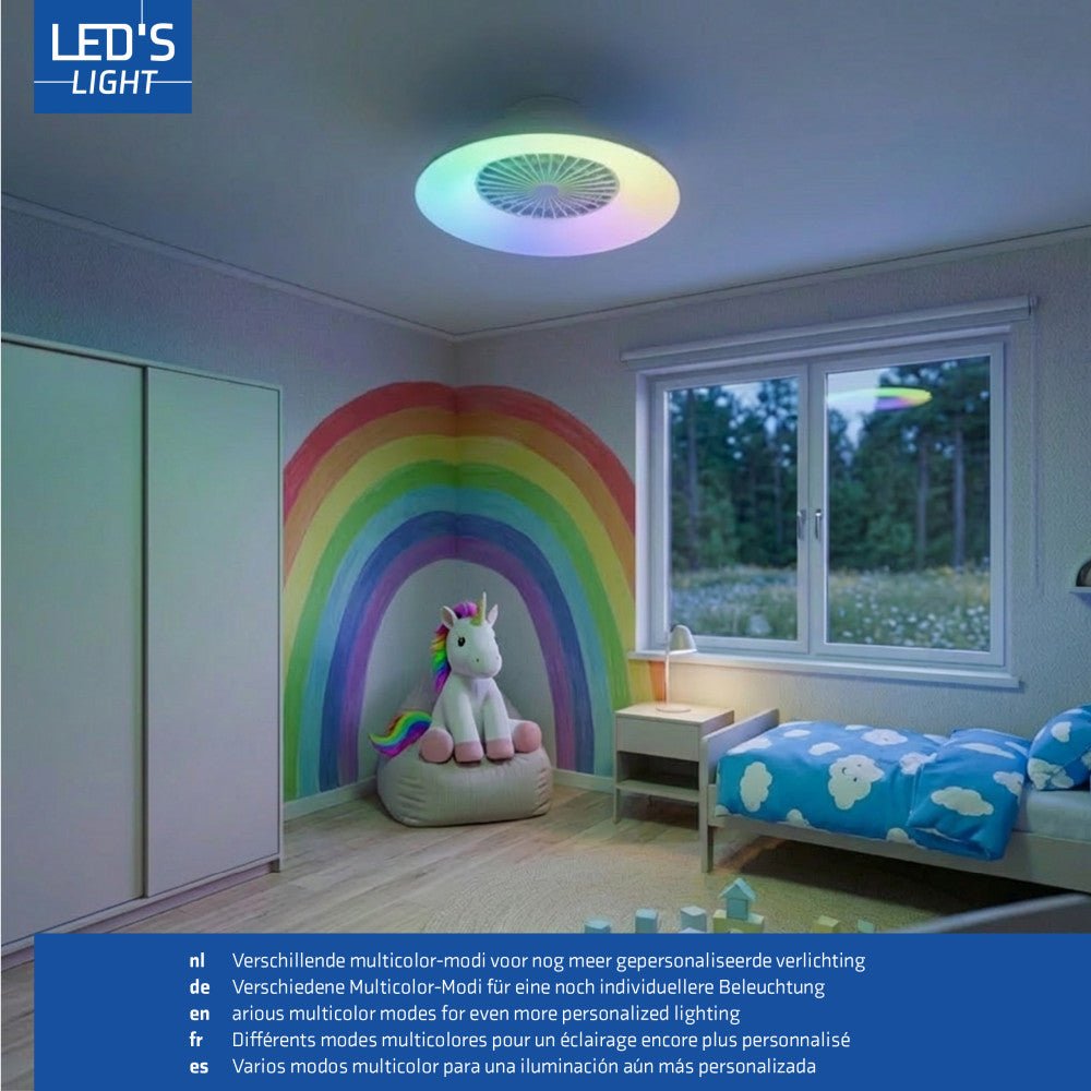 LED Plafondlamp met een ventilator OPAL LED/48W/230V afstandsbediening LED Plafondlamp met een ventilator OPAL LED/48W/230V afstandsbediening