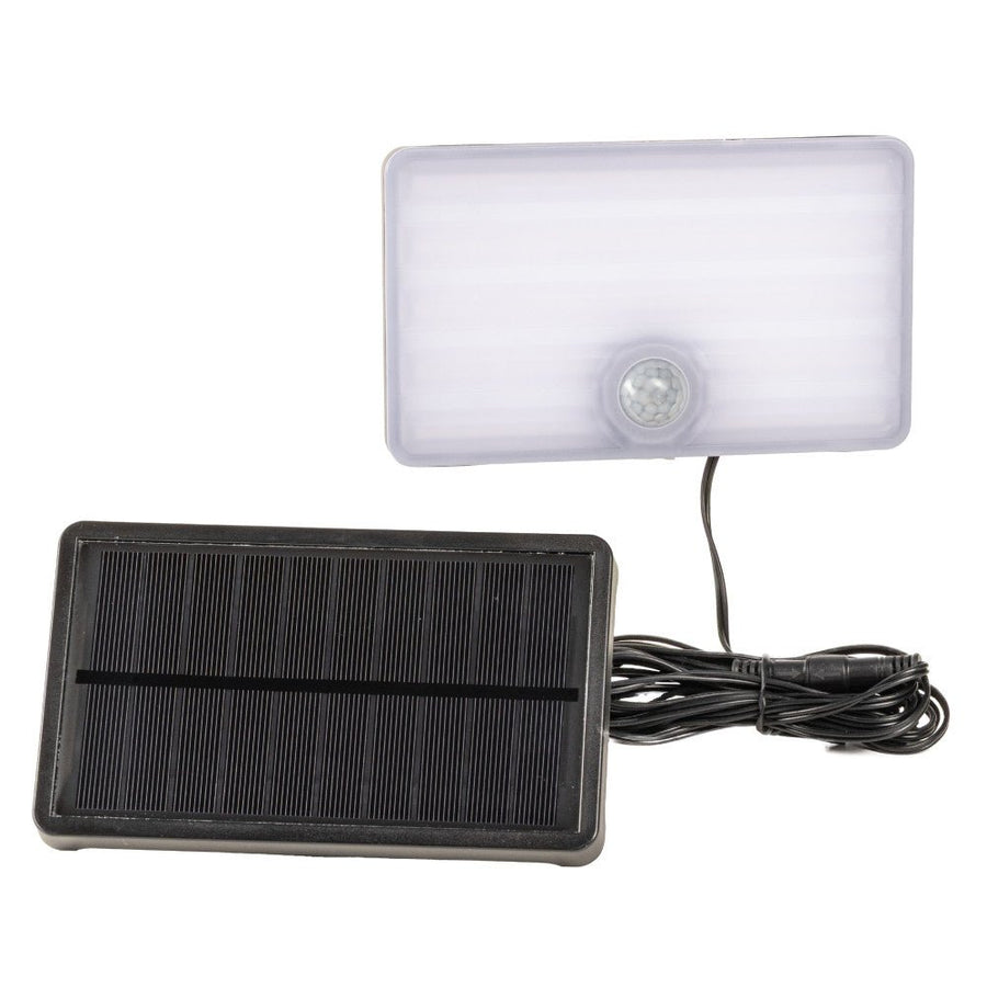 LED's Light Solar buitenlamp met sensor en zonnepaneel - 500lm 4000K - Zwart - IP65 Schijnwerpers LED.nl