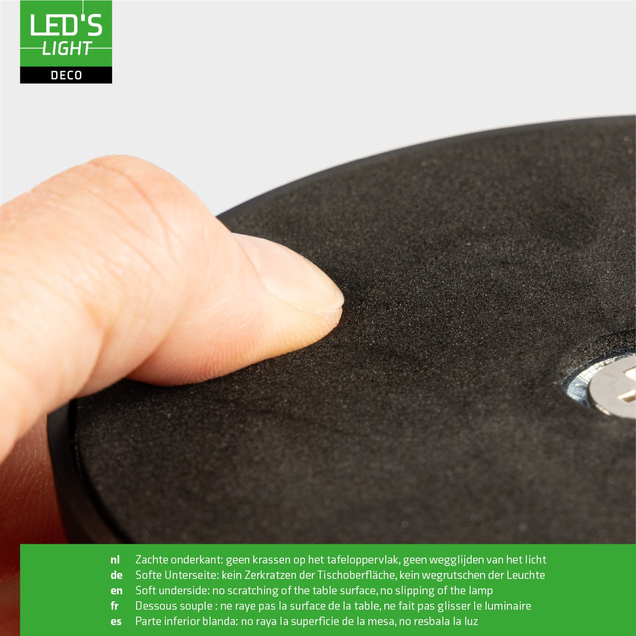 LED's Light Tafellamp op accu - oplaadbaar en draadloos - voor binnen en buiten - 3 kleuren - Zwart - LED.nl