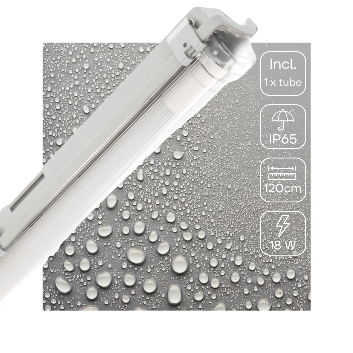 LED's Light TL Armatuur LED compleet 120 cm - Armatuur met LED Buis - Waterdicht - 1890 lm - LED.nl