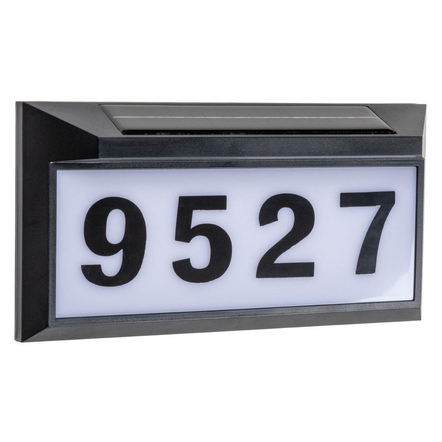 LED-Licht-Solarpanel-Solar-LED-Hausnummernschild-Set - LED.de