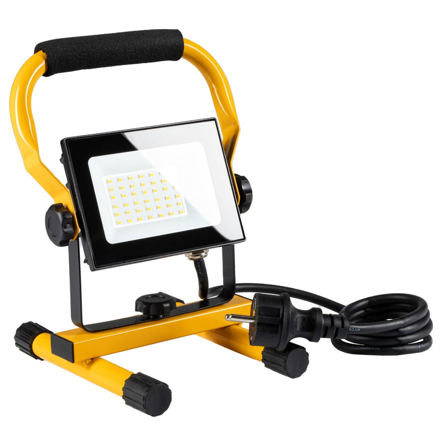 LED's Work Construction Lamp 3100 - Verstellbare Halterung - Wasserdicht (IP65) - Schwarz Gelb - LED.de