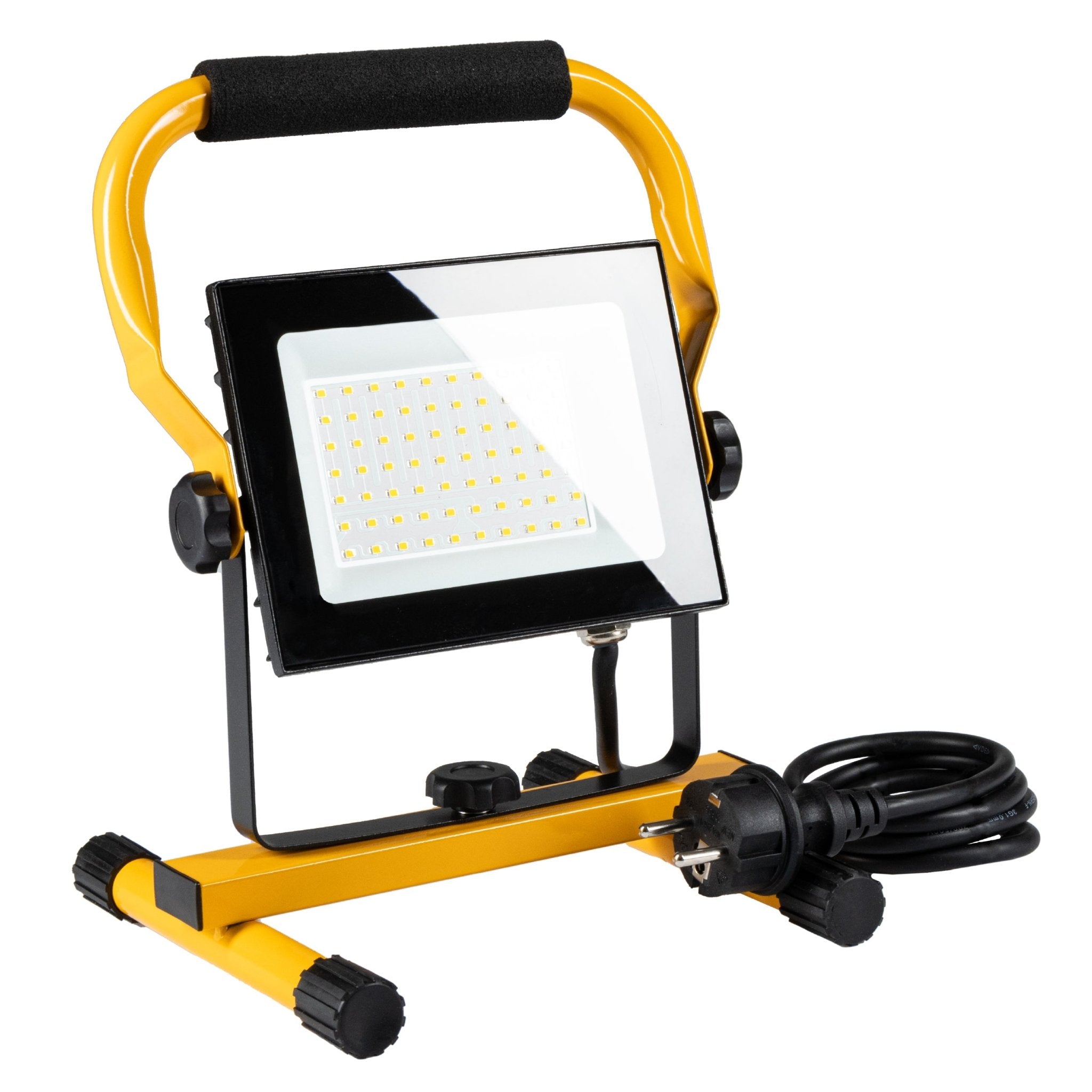 LED's Work Bouwlamp 4900 - Verstelbare beugel - Waterdicht (IP65) - Zwart geel - LED.nl