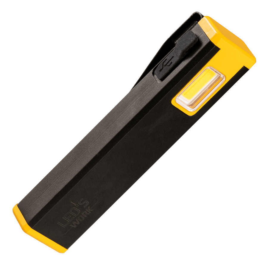 LED's Work Compact LED Mini-Taschenlampe – wiederaufladbar – 3 verschiedene Leuchtmodi und Zoomfunktion - LED.de