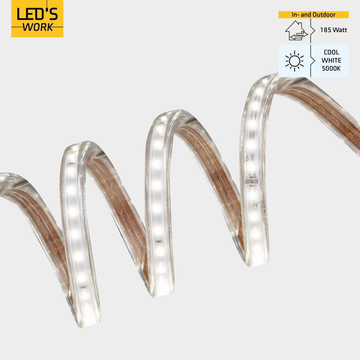 LED's Work LED's strip 25 meter bouwverlichting - Verlengbaar tot 100 meter - 20.000 lm - LED.nl