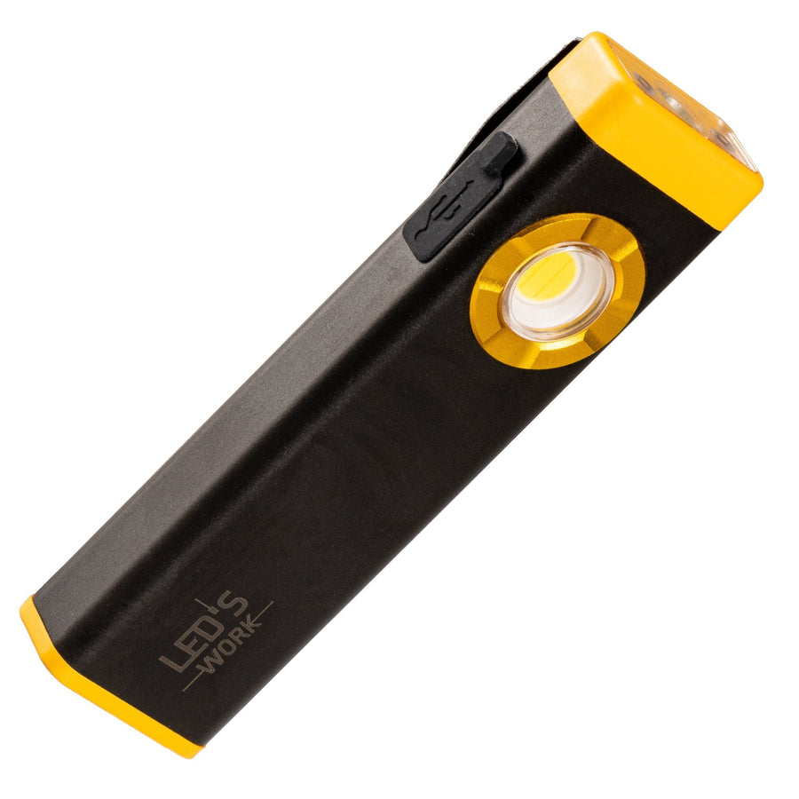 LED's Work Rechargeable LED Mini Flashlight with 3 light modes (100, 500 and 700 Lumen) - LED.nl