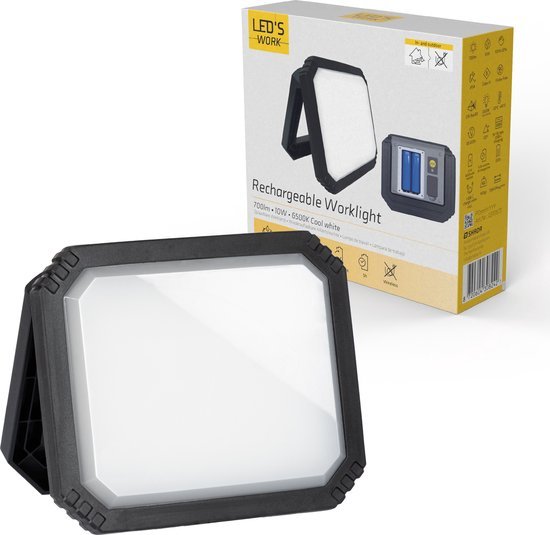 LED's Work Rechargeable LED work light with battery 700 - Wireless and portable - 10W - LED.nl