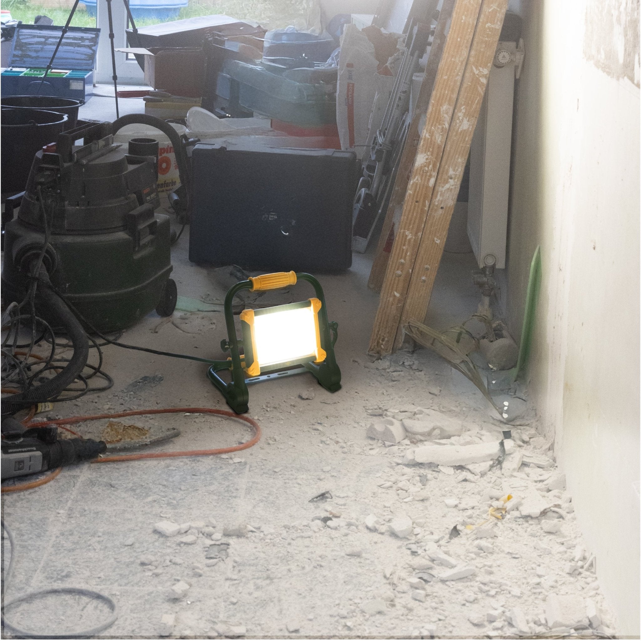 LED's Work Opvouwbare Bouwlamp 3900 - 30W LED vervangt 300W halogeen - 3 meter kabel - LED.nl