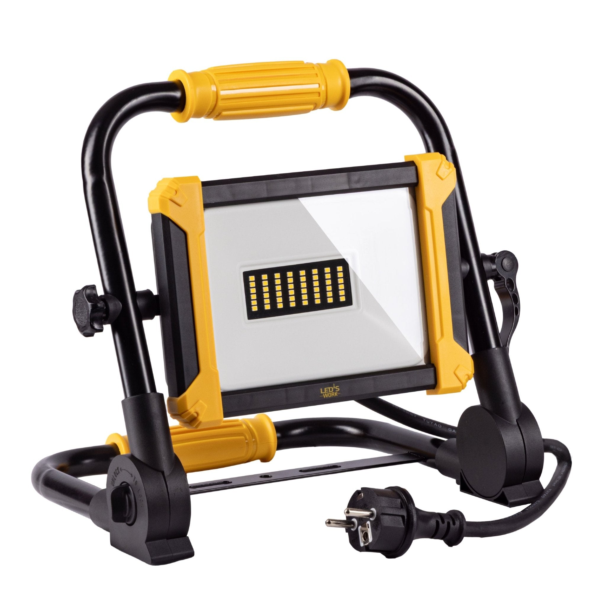 LED's Work Opvouwbare Bouwlamp 3900 - 30W LED vervangt 300W halogeen - 3 meter kabel - LED.nl