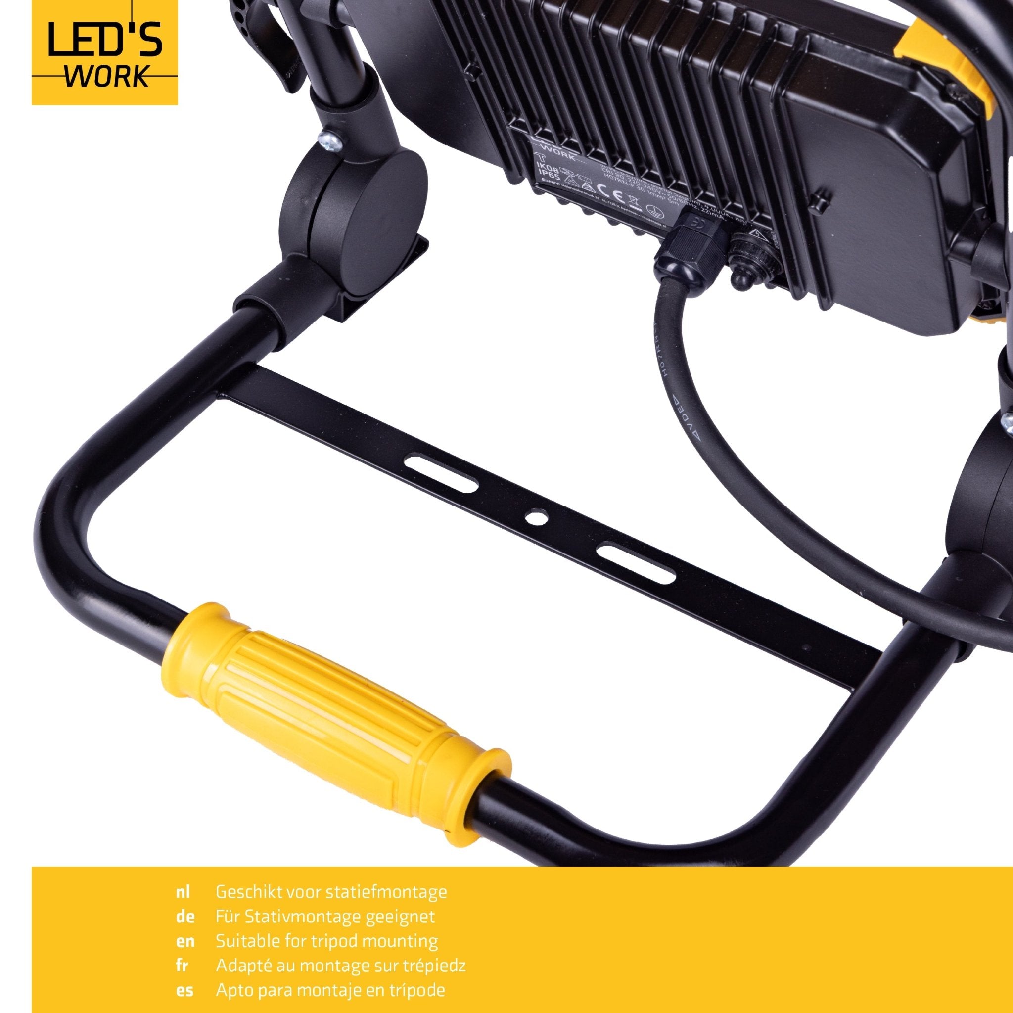 LED's Work Opvouwbare Bouwlamp 6400 - 50W LED vervangt 500W halogeen - 5 meter kabel - LED.nl