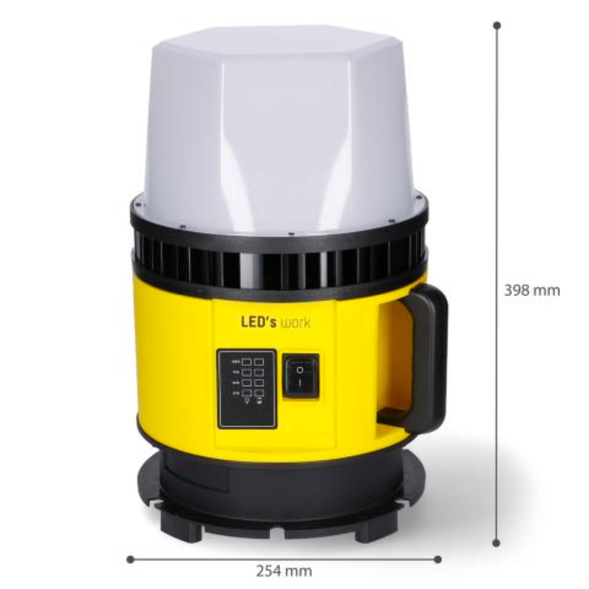 LED's Work Portable LED Bouwlamp 6000 - Universeel oplaadbaar met 18V accu - 60W - LED.nl