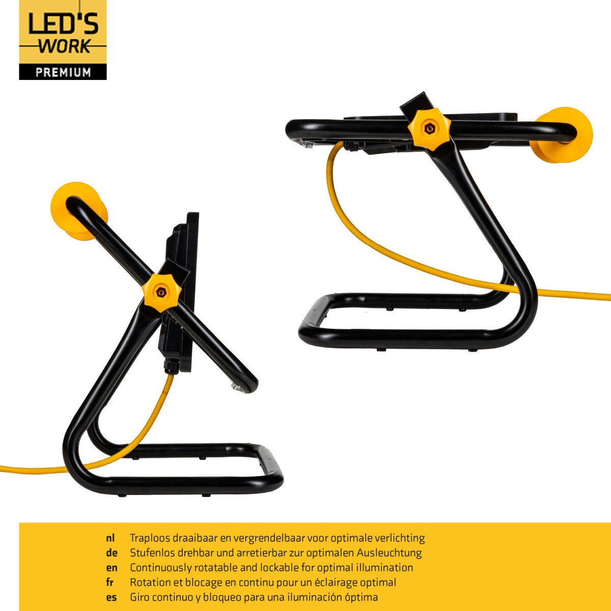 LED's work Premium Professionele Bouwlamp Klasse 2 – 50W | 7000 lm | 4000K Werklampen LED.nl