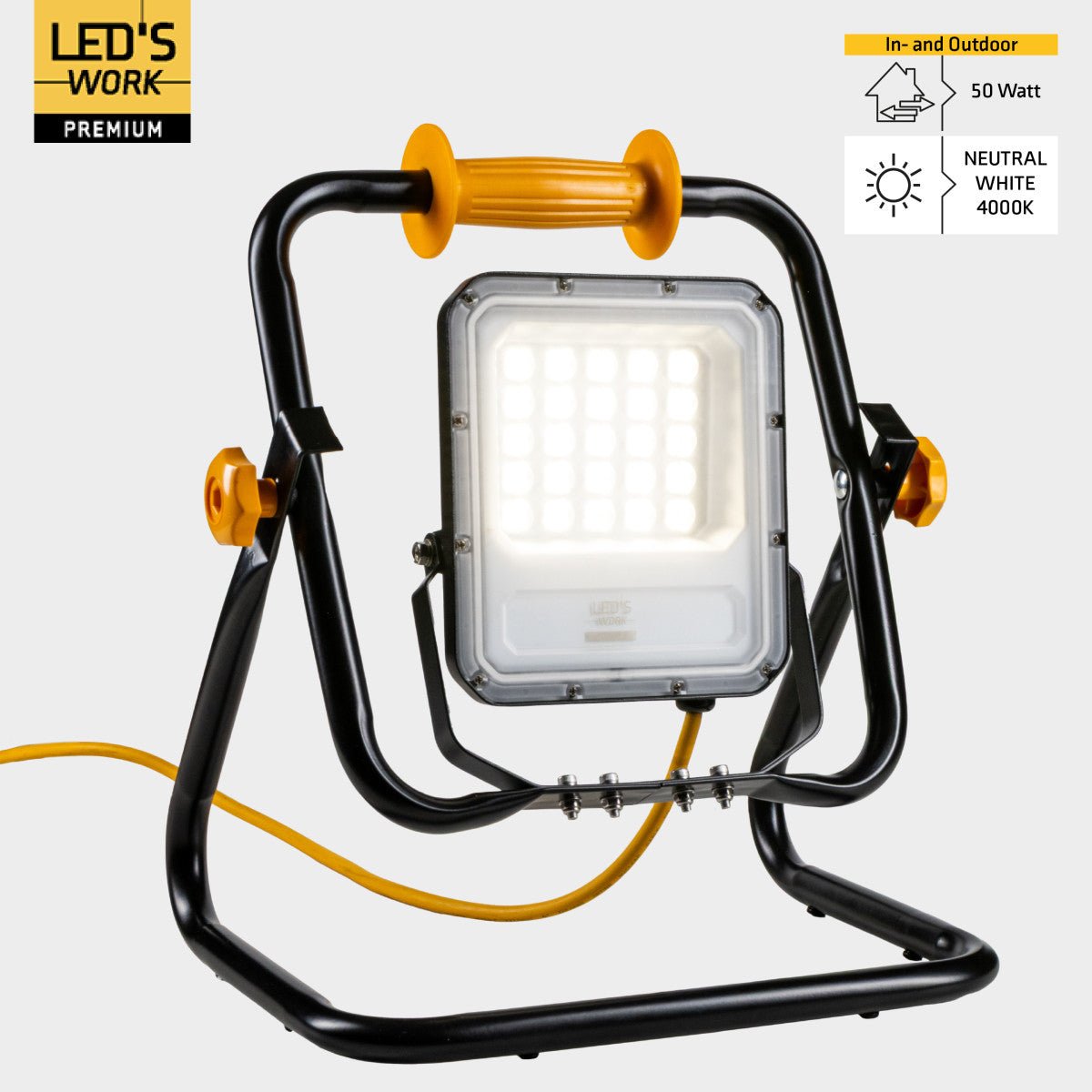 LED's work Premium Professionele Bouwlamp Klasse 2 – 50W | 7000 lm | 4000K Werklampen LED.nl