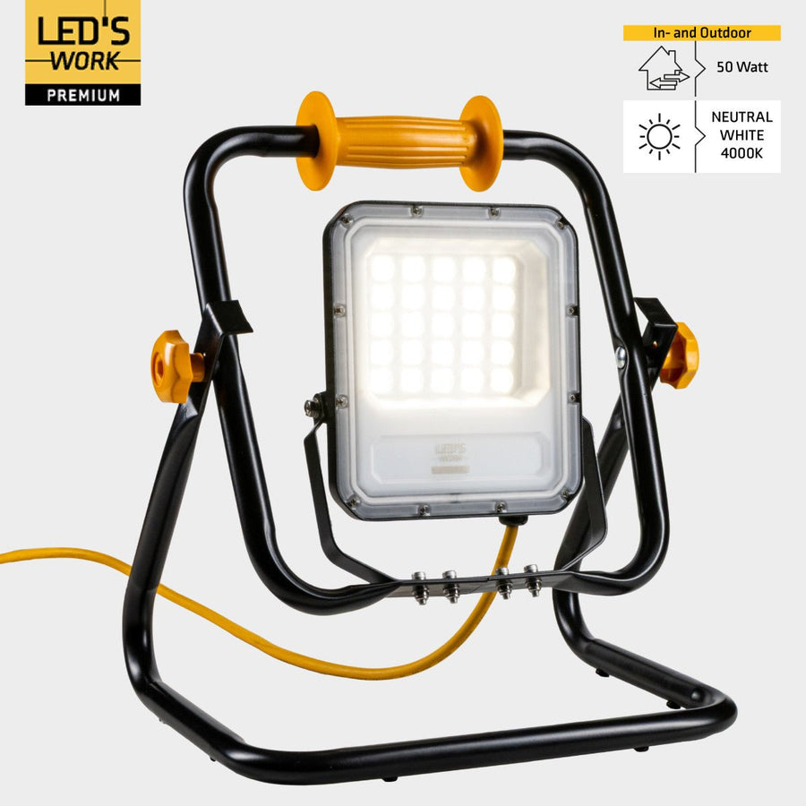 LED's work Premium Professionele Bouwlamp Klasse 2 – 50W | 7000 lm | 4000K Werklampen LED.nl
