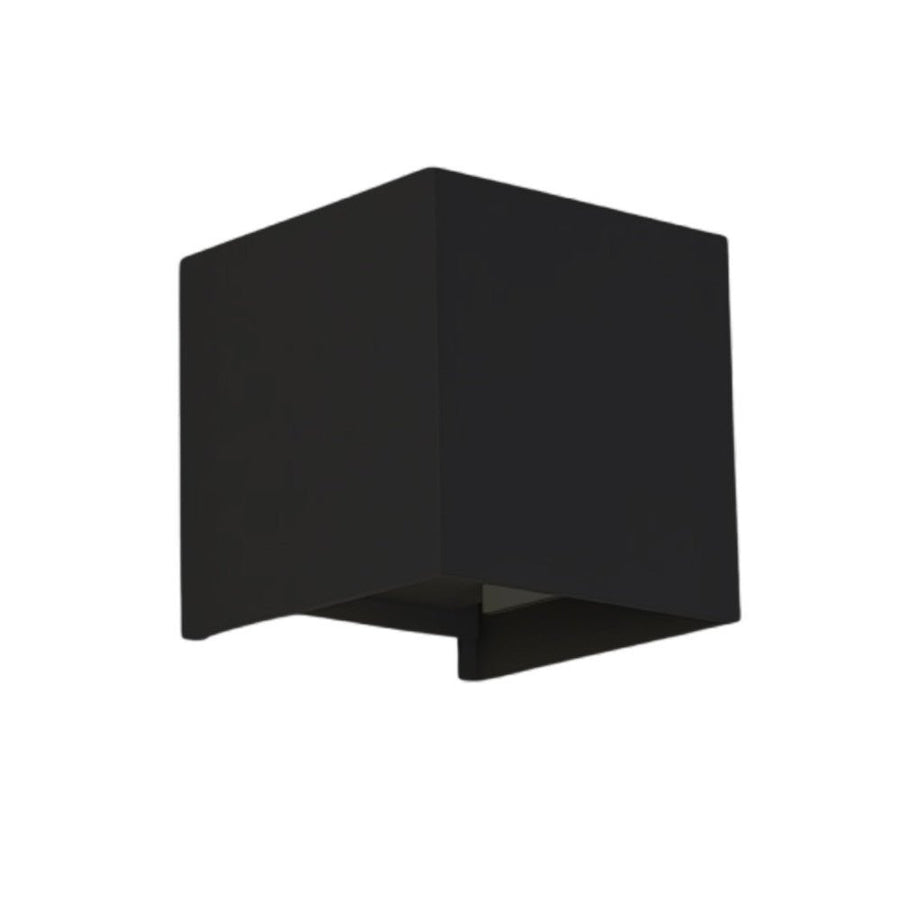 Lumo Cube Zwart - Wandarmatuur zonder lichtbron - Excl 1xG9 - IP65 Wandlampen LED.nl