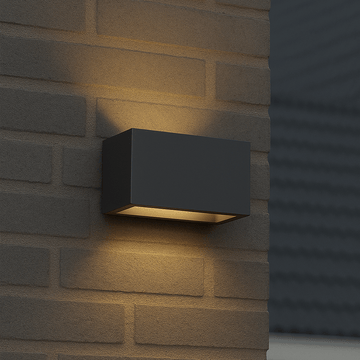 Lumo Recta Antraciet - Wandarmatuur zonder lichtbron - Excl 2xG9 - IP65 Wandlampen LED.nl