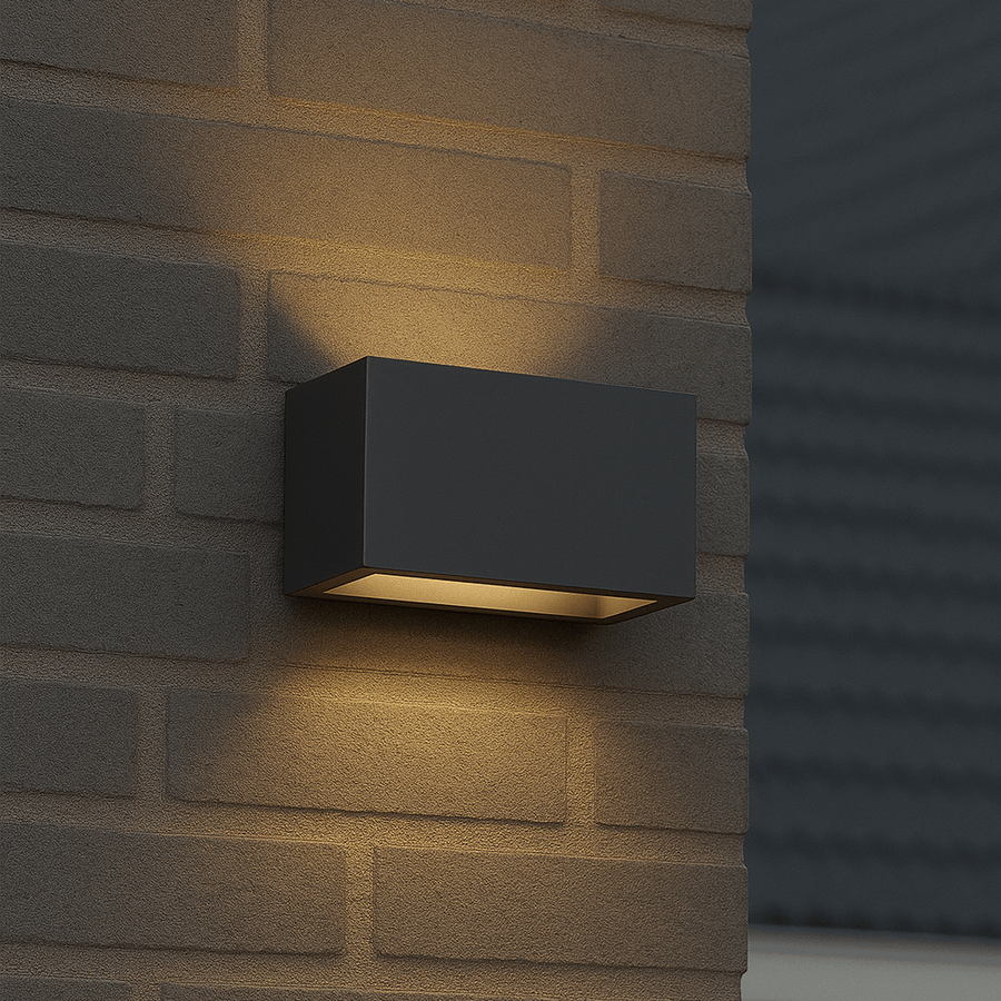Lumo Recta Anthrazit – Wandleuchte ohne Leuchtmittel – ohne 2xG9 – IP65 - LED.de