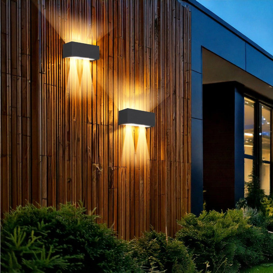 Lumo Recta Anthrazit – Wandleuchte ohne Leuchtmittel – ohne 2xG9 – IP65 - LED.de