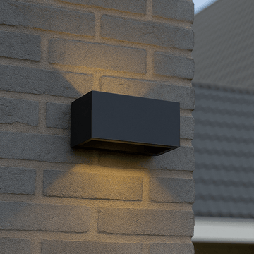 Lumo Recta Zwart - Wandarmatuur zonder lichtbron - Excl 2xG9 - IP65 Wandlampen LED.nl