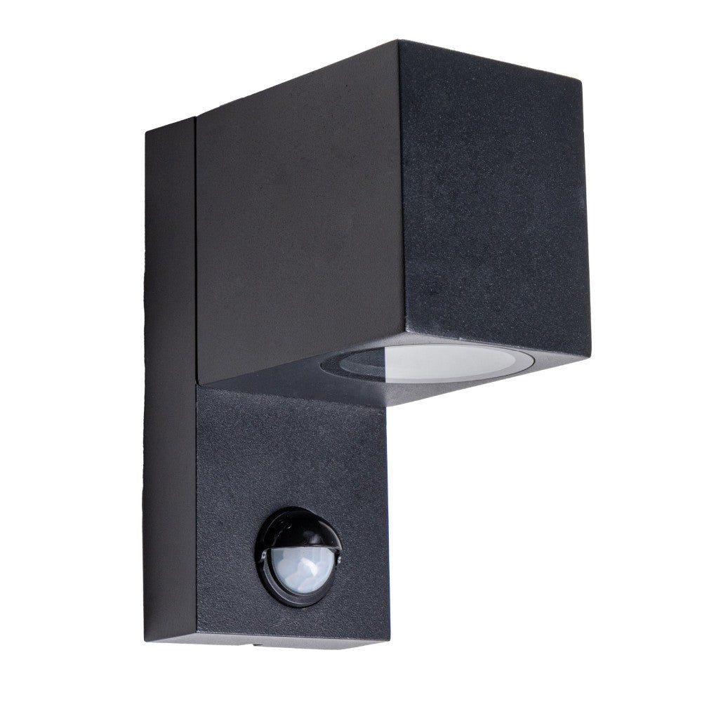 NØRD Down Sensor - Aluminium - 1xGU10 - Zwart - IP44 LED.nl