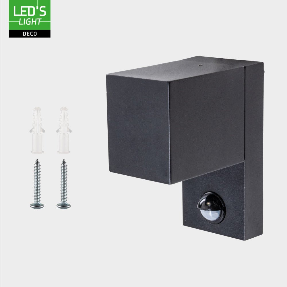 NØRD Down Sensor - Aluminium - 1xGU10 - Zwart - IP44 LED.nl