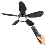 Plafondlamp met ventilator - 25W 1100lm 3000K/6500K Verwijderbare bladen Gemakkelijke installatie Plafondventilatoren LED.nl