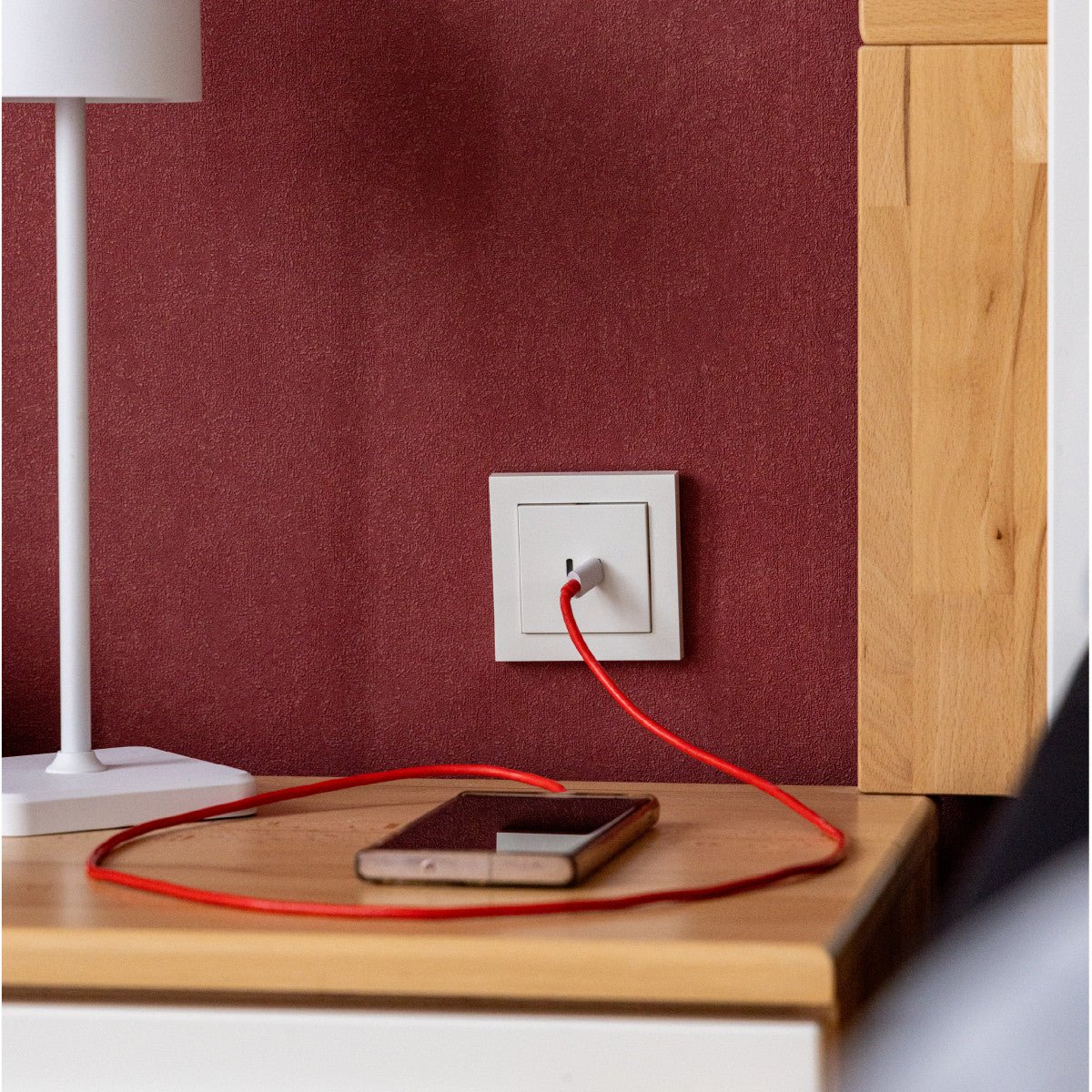 ProCharge USB-C inbouw wandcontactdoos stopcontact duo - 2 snelladers USB-C poorten - Universeel - Wit Stekkers LED.nl