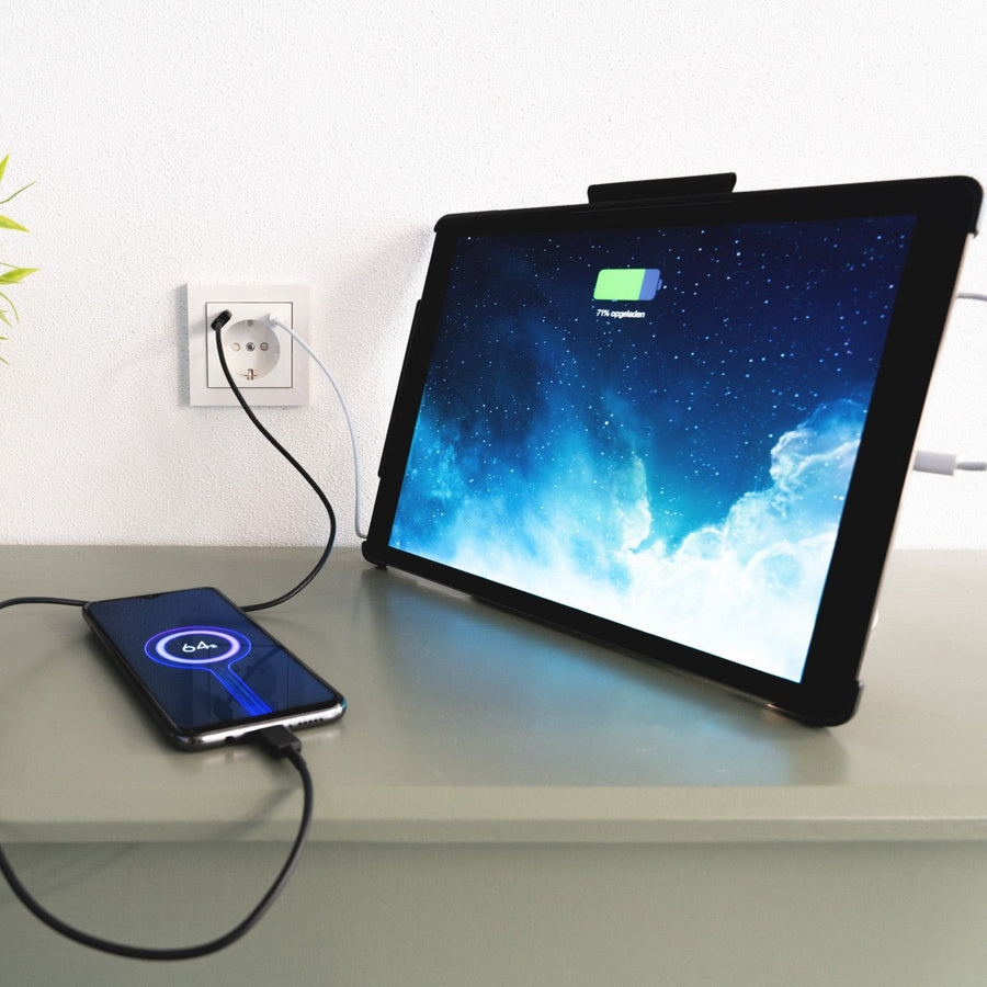 ProCharge Wandcontactdoos met USB-C en USB snelladers - Universeel - Wit - RAL9010 Stekkers LED.nl