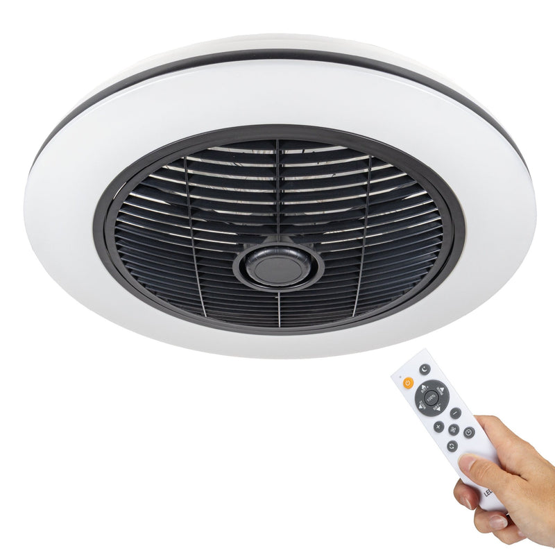 Proventa 3D Air Plafondventilator met verlichting 50 cm - Verspreidt lucht over hele kamer - Met afstandsbediening - LED.nl