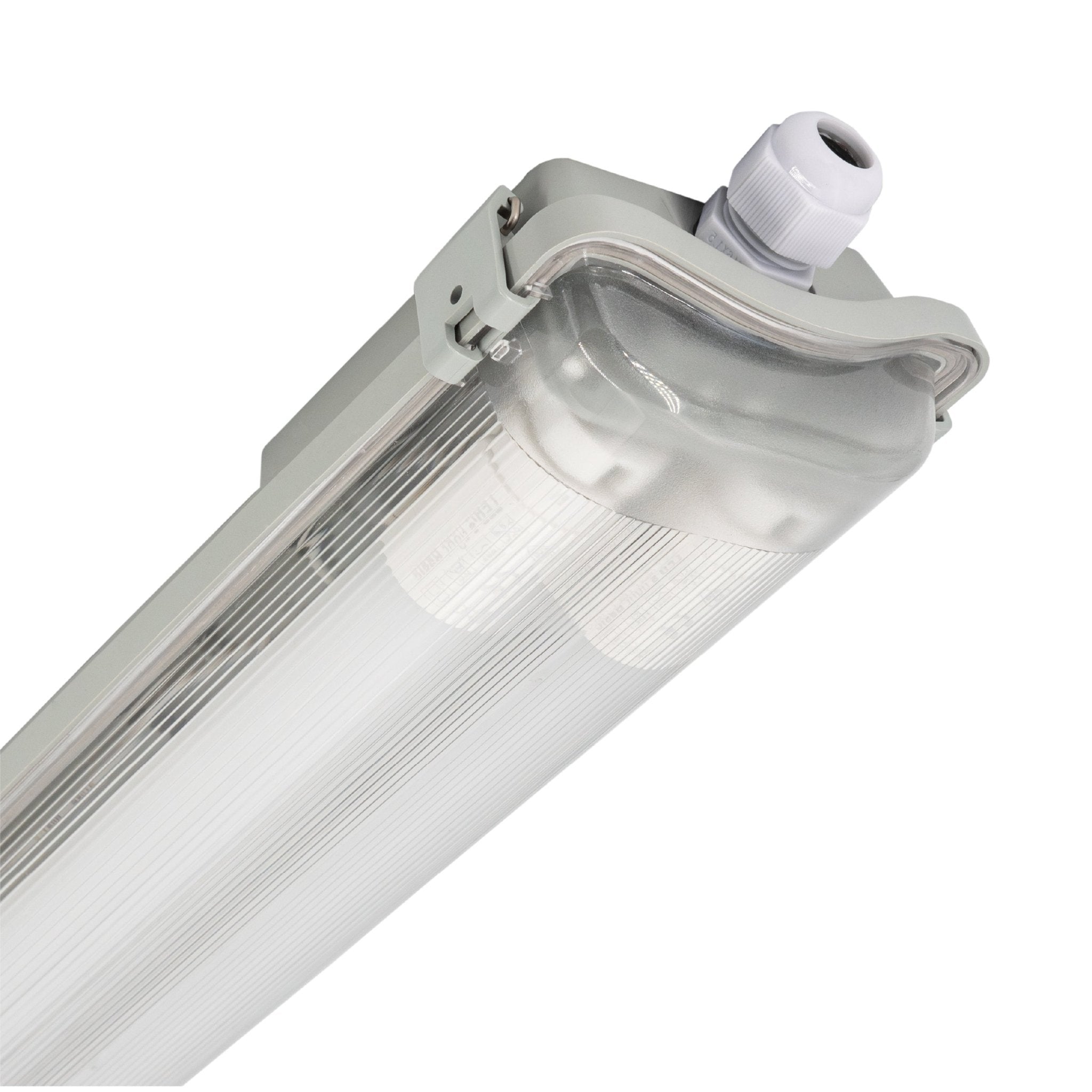 Proventa LED TL 4 dubbel armaturen met 8 buizen 150 cm - Koud wit licht 6500 K - Waterdicht - 4 stuks - LED.nl