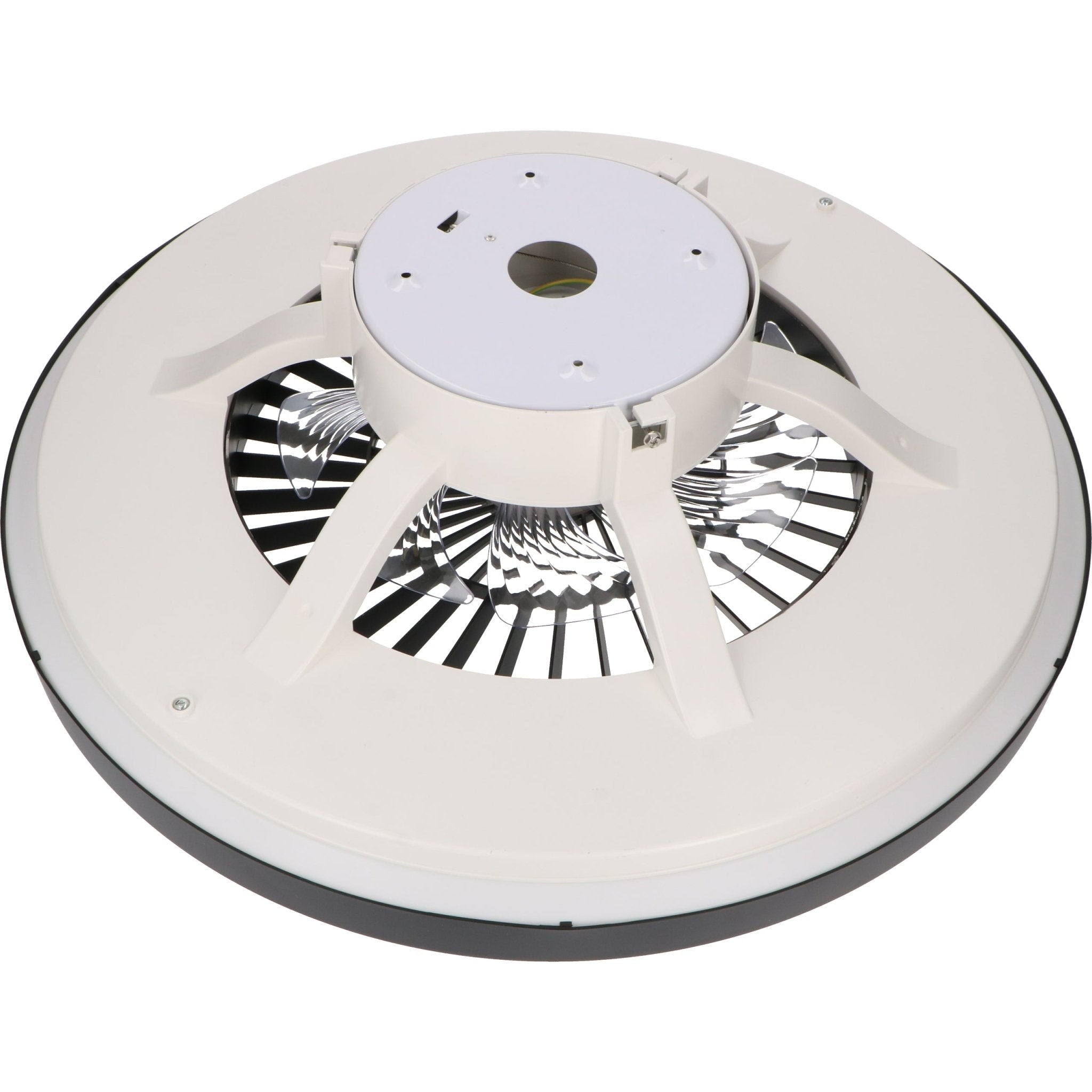 Proventa Premium Plafondventilator met lamp 60 cm - Zomer- en winterstand met afstandsbediening - Zwart - LED.nl