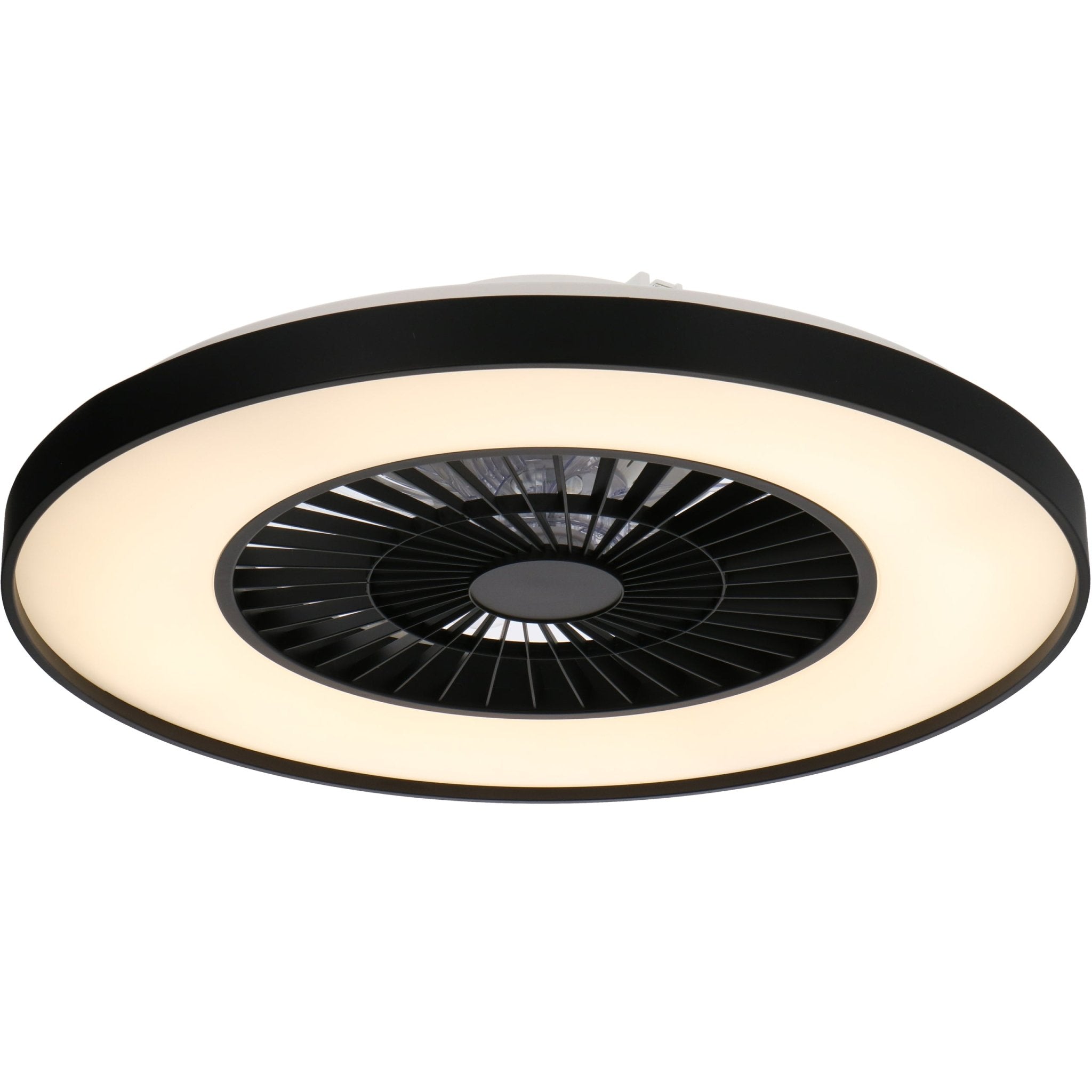 Proventa Premium Plafondventilator met lamp 60 cm - Zomer- en winterstand met afstandsbediening - Zwart - LED.nl