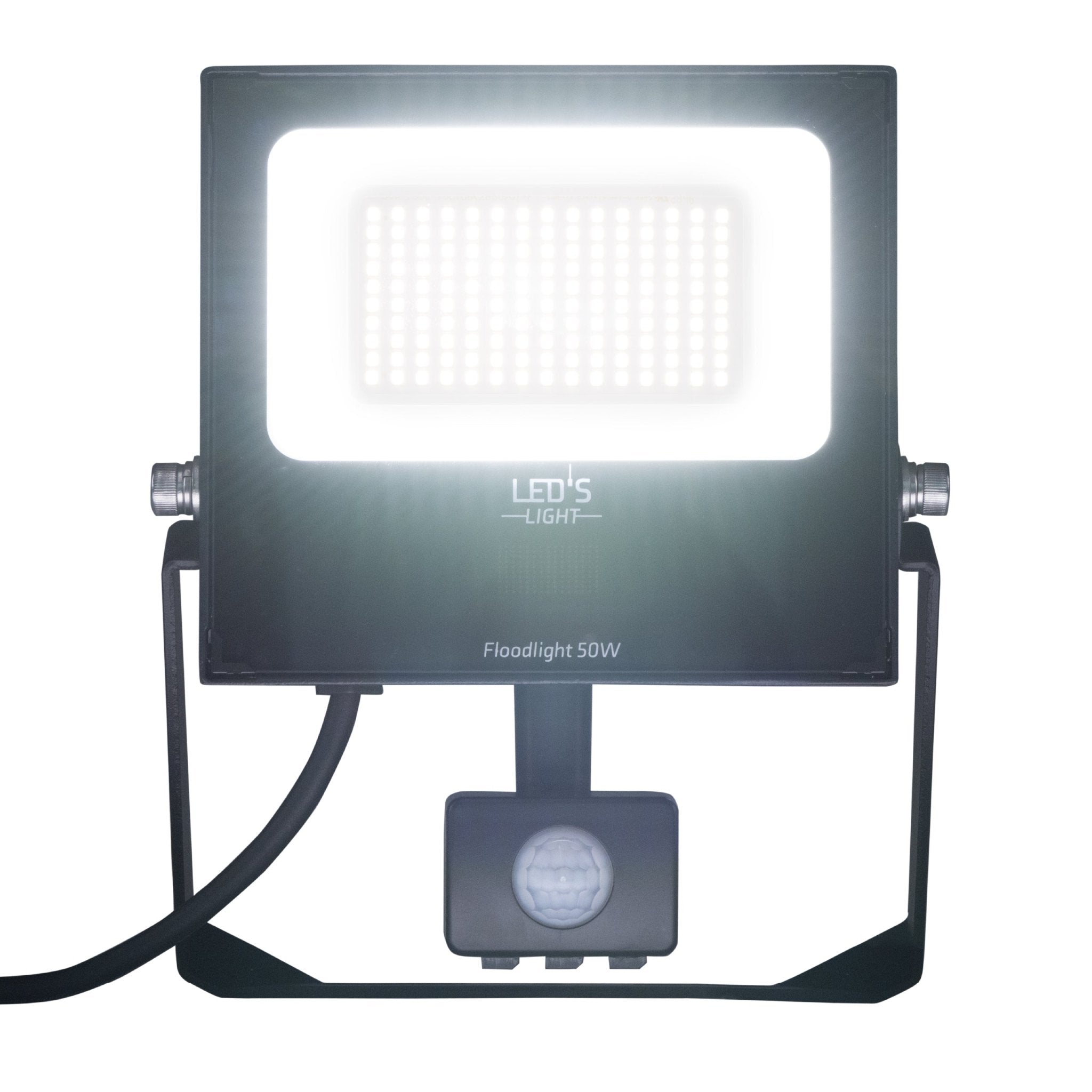 UltraFlood LED Schijnwerper 50W met Bewegingssensor en Daglichtsensor - Kantelbaar - 8000 Lumen - IP65 - LED.nl