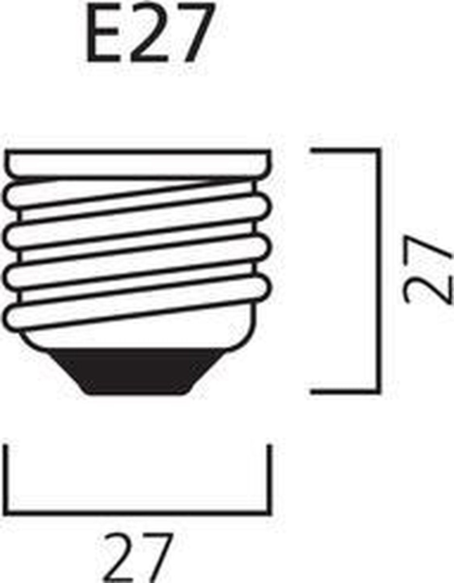 10 x Verhuisfitting E27 met kroonsteen - Set van 10 E27 lampfittingen max. 60W - LED.nl