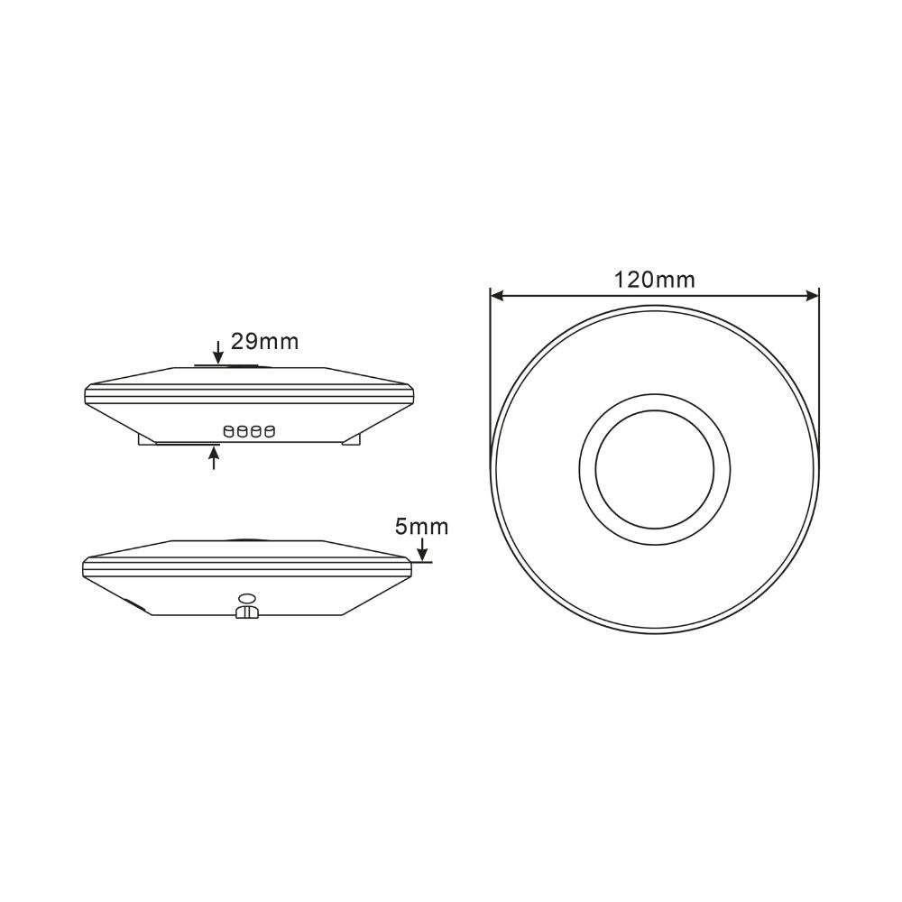 2in1 bewegingsmelder plafond - Bewegingssensor & Daglichtsensor - 6 meter bereik - LED.nl
