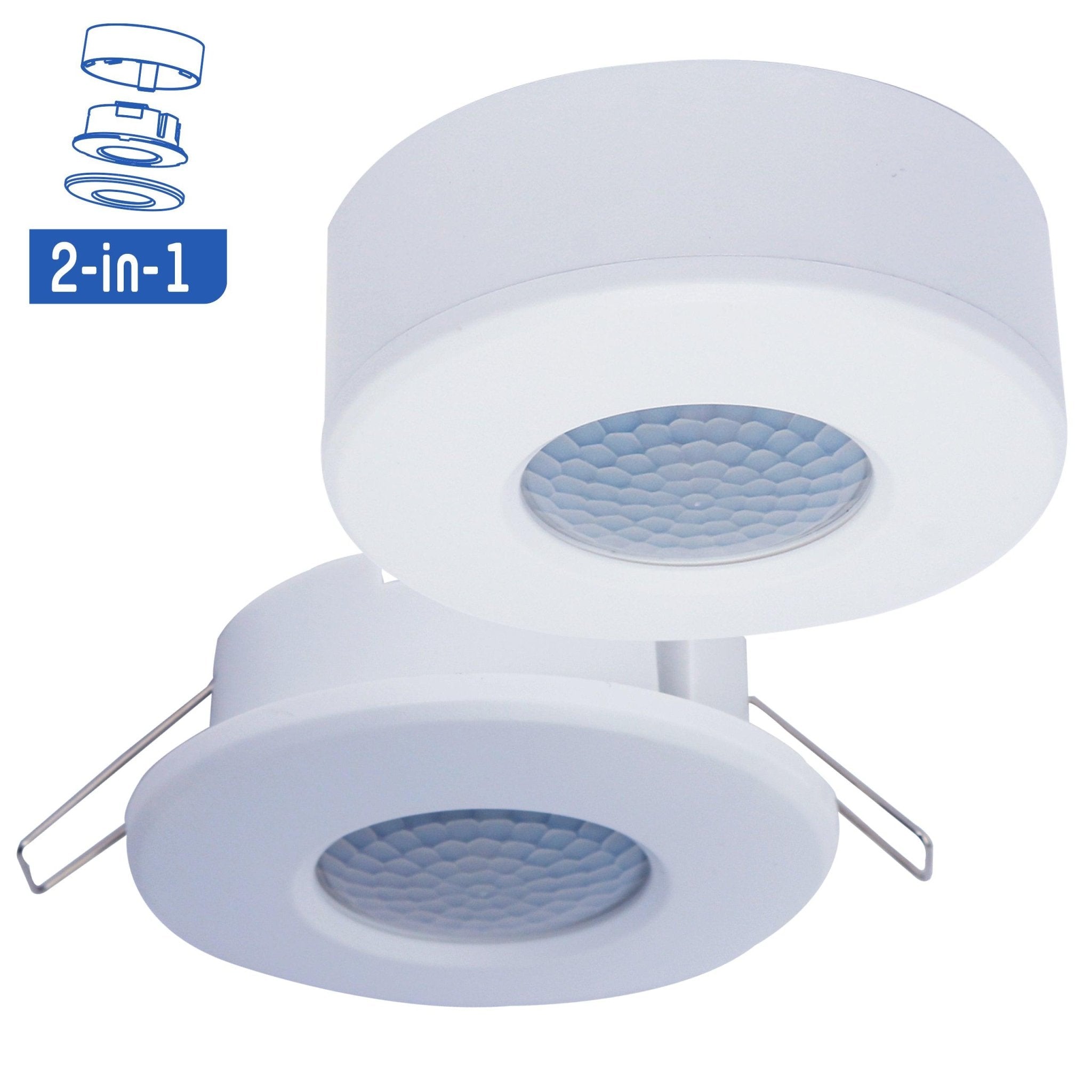 2in1 Bewegingsmelder plafond - Bewegingssensor & Daglichtsensor - Wit - LED.nl