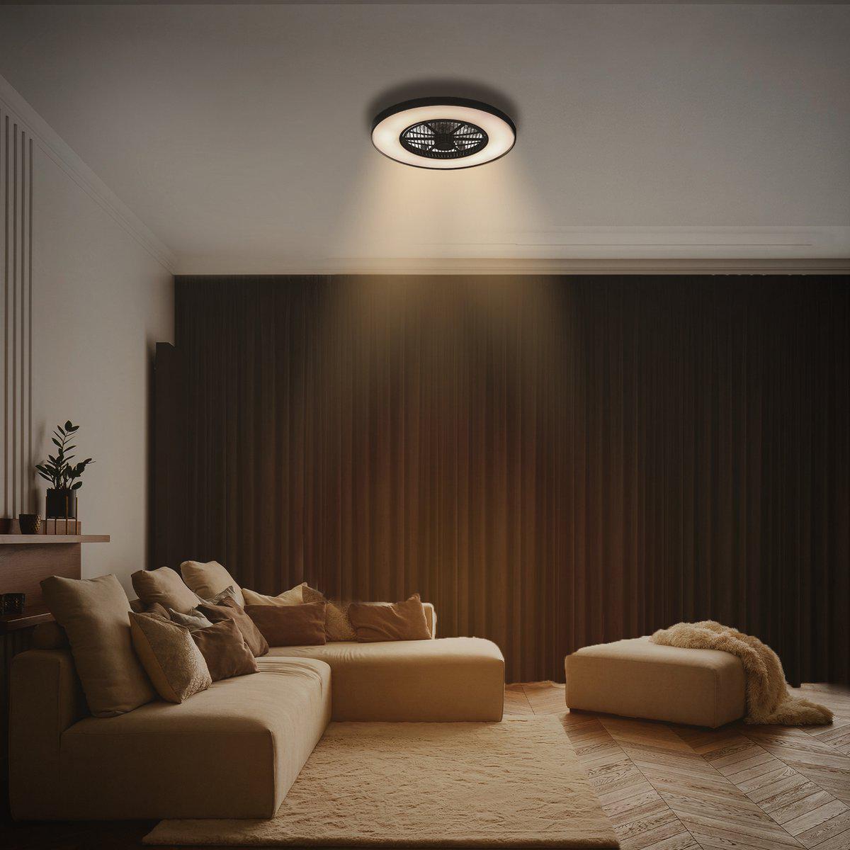 3D Air LED plafondlamp met ventilator – Full room luchtcirculatie - Zomer & Winterstand – Licht en kleurtemperatuur instelbaar - LED.nl