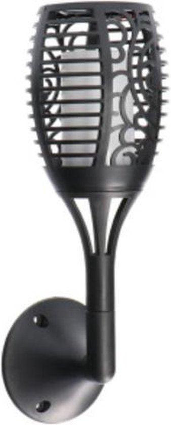3in1 Solar Tuinlamp Fakkel met sensor - Priklamp, Wandlamp en tafellamp in 1 - 41 cm - LED.nl