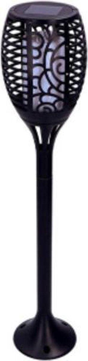 3in1 Solar Tuinlamp Fakkel met sensor - Priklamp, Wandlamp en tafellamp in 1 - 41 cm - LED.nl